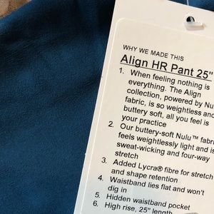 Lululemon Align HR Pant 25” pant